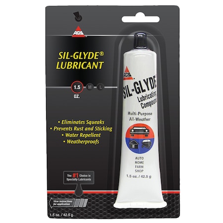 Ags Sil-Glyde Silicone Lubricant, 1.5 Oz Tube SG-2 | Zoro